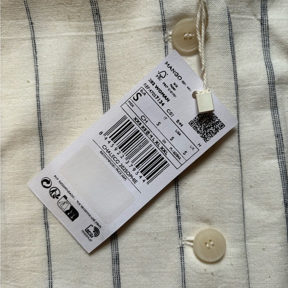 🫐 MANGO PINSTRIPE VEST 🫐 - Picture 5 of 5